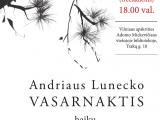 Andriaus Lunecko haiku knygos „Vasarnaktis“ pristatymas